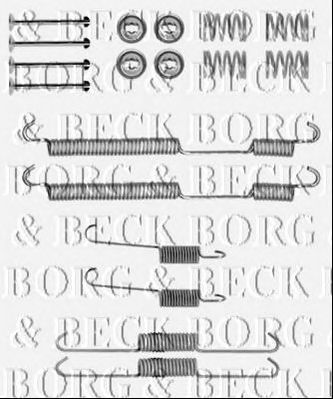 BORG & BECK bbk6146 -  Комплектующие, колодки дискового тормоза